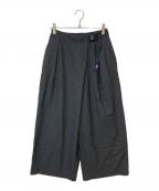 THE NORTHFACE PURPLELABELザ・ノースフェイス パープルレーベル）の古着「Combat Wool Plaid Wide Pants」｜グレー