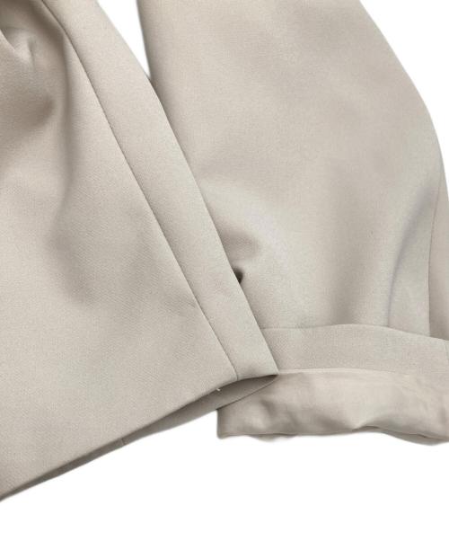 nano・universe（ナノ・ユニバース）nano・universe (ナノ・ユニバース) デイリーファンクション ノーカラー ジャケット ベージュ サイズ:Mの古着・服飾アイテム