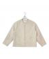 nano・universe（ナノ・ユニバース）の古着「デイリーファンクション ノーカラー ジャケット」｜ベージュ