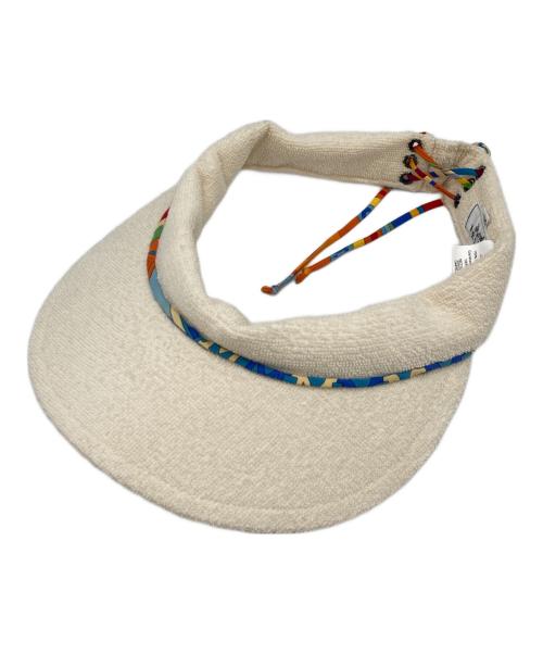 HERMES（エルメス）HERMES (エルメス) MOTSCH パイル地サンバイザー アイボリー サイズ:59の古着・服飾アイテム