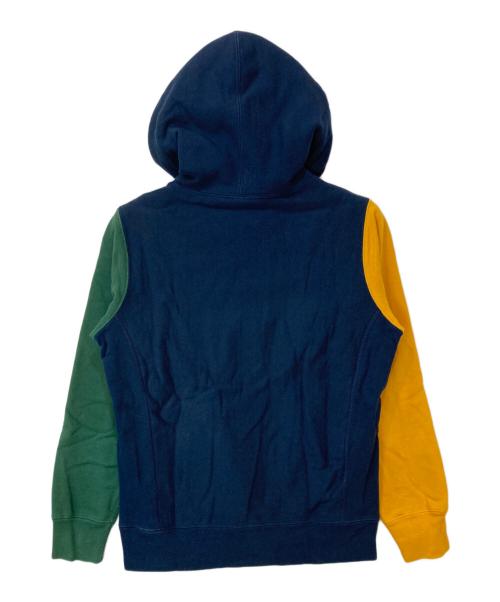 SUPREME（シュプリーム）SUPREME (シュプリーム) 16FW Color Blocked Arc Logo Hooded Sweatshirt ネイビー サイズ:Sの古着・服飾アイテム