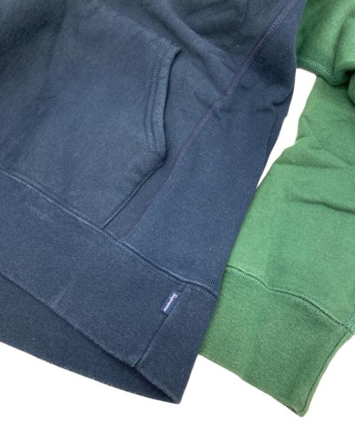 SUPREME（シュプリーム）SUPREME (シュプリーム) 16FW Color Blocked Arc Logo Hooded Sweatshirt ネイビー サイズ:Sの古着・服飾アイテム