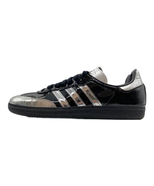 adidas（アディダス）adidas (アディダス) ATMOS (アトモス) Samba Tuxedo ローカットスニーカー ブラック×シルバー サイズ:US5 1/2の古着・服飾アイテム