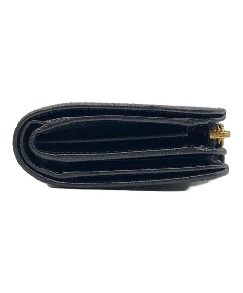 PRADA（プラダ）PRADA (プラダ) SAFFIANO METAL 二つ折り財布 ブラック サイズ:-の古着・服飾アイテム