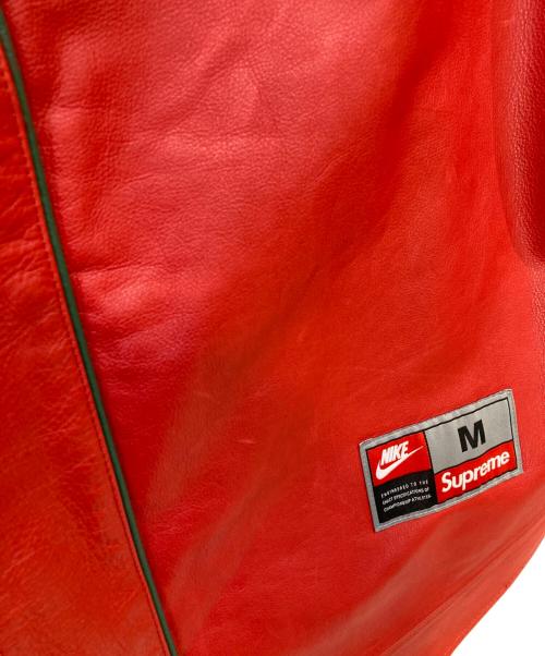 NIKE（ナイキ）NIKE (ナイキ) SUPREME (シュプリーム) 19FW Leather Baseball Jersey レッド サイズ:Mの古着・服飾アイテム