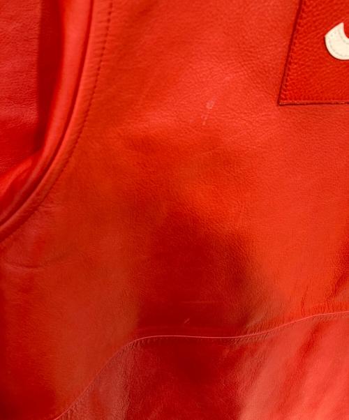 NIKE（ナイキ）NIKE (ナイキ) SUPREME (シュプリーム) 19FW Leather Baseball Jersey レッド サイズ:Mの古着・服飾アイテム