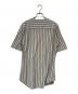 Vivienne Westwood man (ヴィヴィアン ウェストウッド マン) オーブ刺繍ストライプTシャツ グレー サイズ:M：6000円