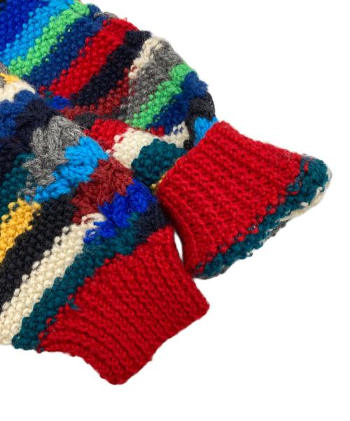 INVERALLAN（インバーアラン）INVERALLAN (インバーアラン) ボーダーアランニットカーディガン マルチカラー サイズ:-の古着・服飾アイテム