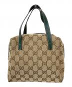 GUCCIグッチ）の古着「GGキャンバス ハンドバッグ」｜ベージュ