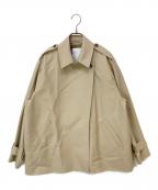 Nobleノーブル）の古着「コットンダブルクロスハーフコート」｜ベージュ