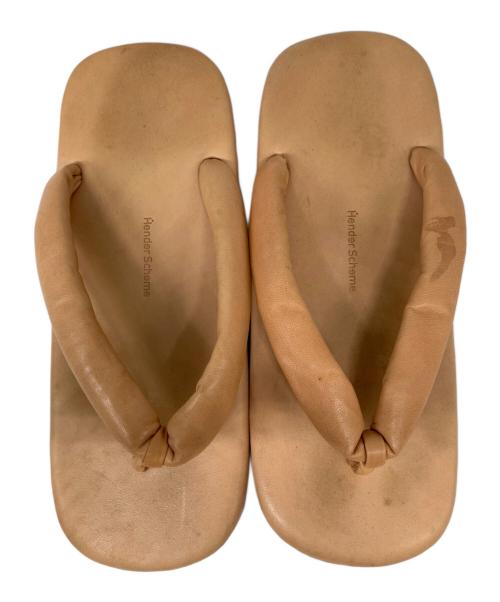 HENDER SCHEME（エンダースキーマ）HENDER SCHEME (エンダースキーマ) mip-11-natural 雪駄 ベージュ サイズ:5 / 26.5-27の古着・服飾アイテム