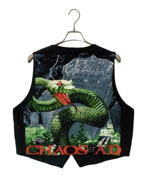 TURBOGADGET（ターボガジェット）TURBOGADGET (ターボガジェット) SEPULTURA プリントベスト ブラック サイズ:XLの古着・服飾アイテム