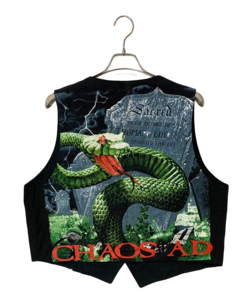 TURBOGADGET（ターボガジェット）TURBOGADGET (ターボガジェット) SEPULTURA プリントベスト ブラック サイズ:XLの古着・服飾アイテム