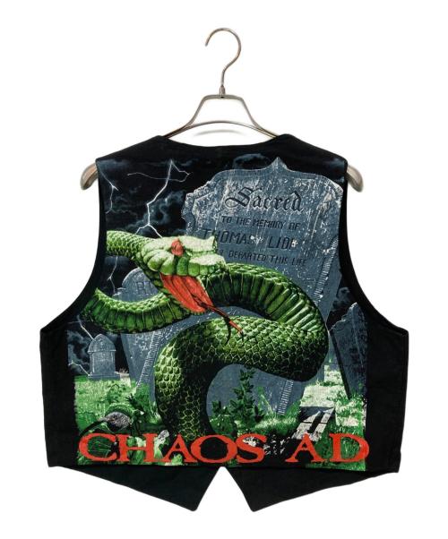 TURBOGADGET（ターボガジェット）TURBOGADGET (ターボガジェット) SEPULTURA プリントベスト ブラック サイズ:XLの古着・服飾アイテム