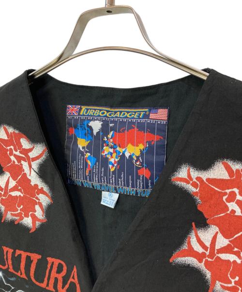 TURBOGADGET（ターボガジェット）TURBOGADGET (ターボガジェット) SEPULTURA プリントベスト ブラック サイズ:XLの古着・服飾アイテム