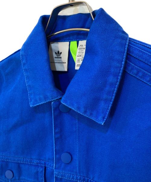 adidas（アディダス）adidas (アディダス) 3Sジャケット ブルー サイズ:XSの古着・服飾アイテム