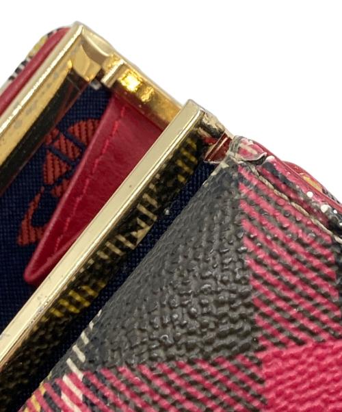 Vivienne Westwood（ヴィヴィアンウエストウッド）Vivienne Westwood (ヴィヴィアンウエストウッド) チェック柄 3つ折り財布 レッド サイズ:-の古着・服飾アイテム
