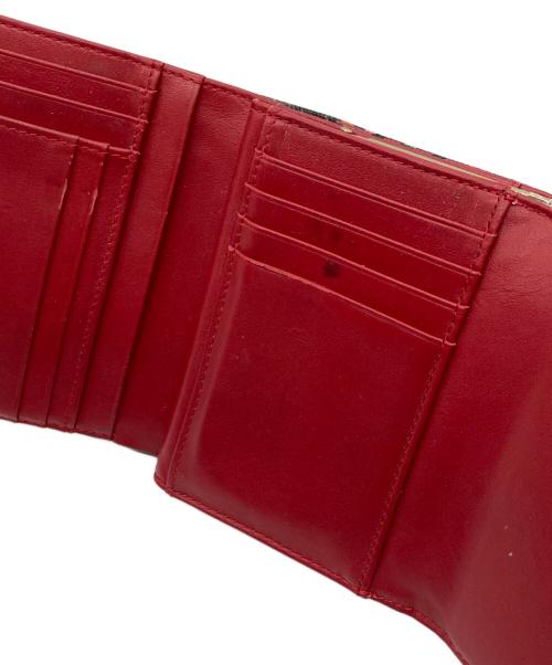 Vivienne Westwood（ヴィヴィアンウエストウッド）Vivienne Westwood (ヴィヴィアンウエストウッド) チェック柄 3つ折り財布 レッド サイズ:-の古着・服飾アイテム