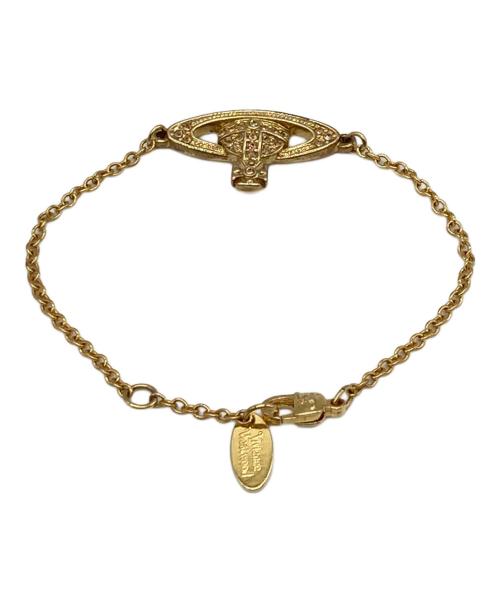 Vivienne Westwood（ヴィヴィアンウエストウッド）Vivienne Westwood (ヴィヴィアンウエストウッド) ミニバスレリーフブレスレット ゴールドカラー サイズ:-の古着・服飾アイテム