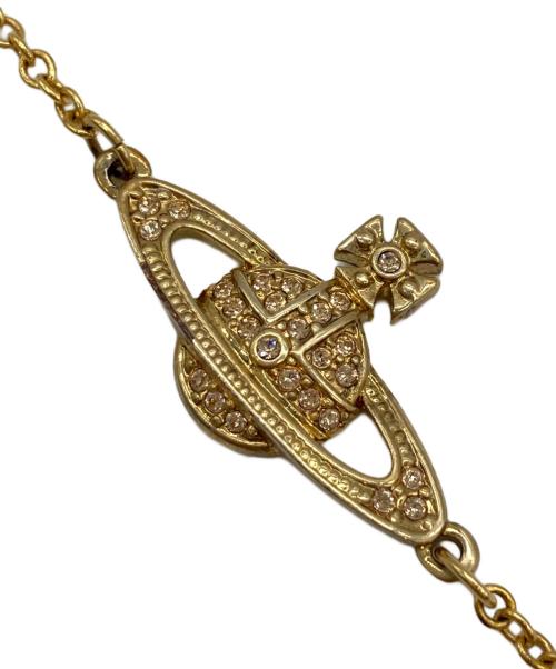 Vivienne Westwood（ヴィヴィアンウエストウッド）Vivienne Westwood (ヴィヴィアンウエストウッド) ミニバスレリーフブレスレット ゴールドカラー サイズ:-の古着・服飾アイテム