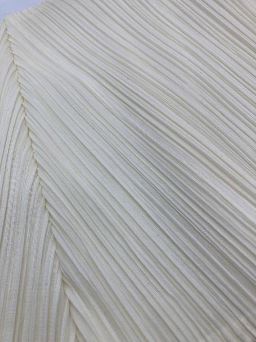 PLEATS PLEASE（プリーツプリーズ）PLEATS PLEASE (プリーツプリーズ) フロントオープンプリーツカーディガン イエロー サイズ:3の古着・服飾アイテム