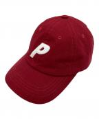 PALACEパレス）の古着「CANVAS P6-PANEL Pロゴベースボールキャップ」｜レッド