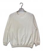 COMOLIコモリ）の古着「コットンシルク長袖Tシャツ」｜ホワイト