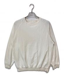 COMOLI（コモリ）の古着「コットンシルク長袖Tシャツ」｜ホワイト