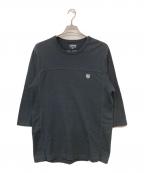 stussyステューシー）の古着「フットボールTシャツ」｜ブラック