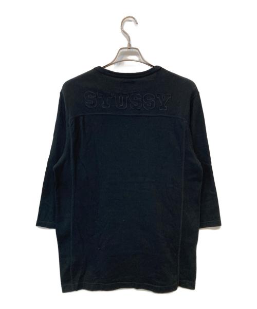stussy（ステューシー）stussy (ステューシー) フットボールTシャツ ブラック サイズ:XLの古着・服飾アイテム