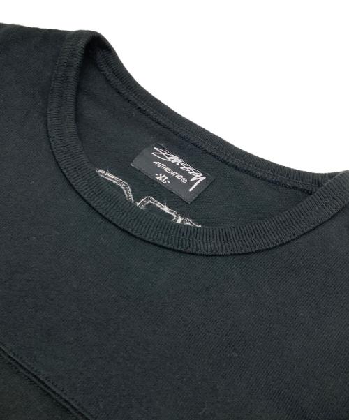 stussy（ステューシー）stussy (ステューシー) フットボールTシャツ ブラック サイズ:XLの古着・服飾アイテム