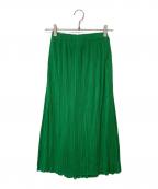 PLEATS PLEASEプリーツプリーズ）の古着「プリーツスカート」｜グリーン
