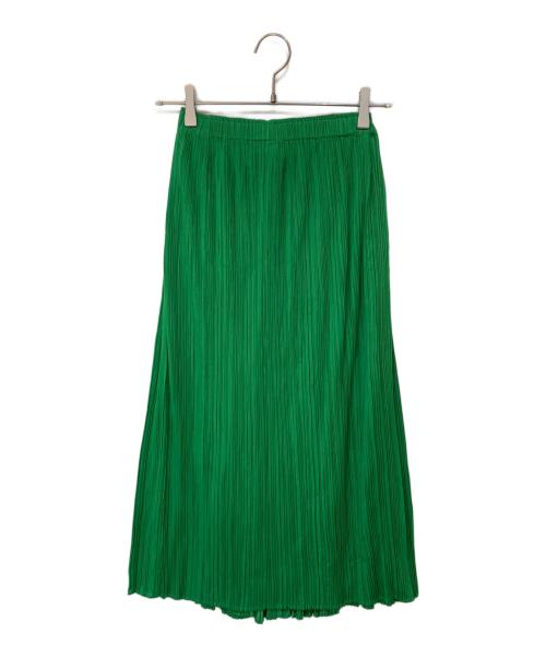 PLEATS PLEASE（プリーツプリーズ）PLEATS PLEASE (プリーツプリーズ) プリーツスカート グリーン サイズ:3の古着・服飾アイテム