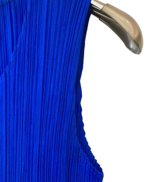 PLEATS PLEASE（プリーツプリーズ）PLEATS PLEASE (プリーツプリーズ) ノースリーブプリーツワンピース ブルー サイズ:1の古着・服飾アイテム