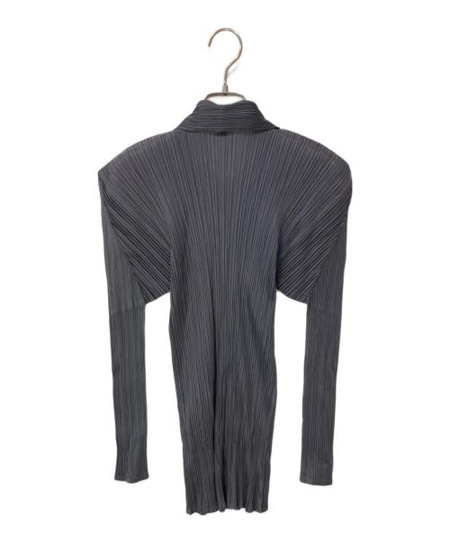 PLEATS PLEASE（プリーツプリーズ）PLEATS PLEASE (プリーツプリーズ) プリーツプルオーバーブラウス グレー サイズ:3の古着・服飾アイテム