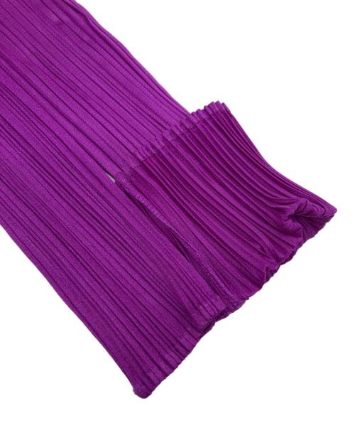 PLEATS PLEASE（プリーツプリーズ）PLEATS PLEASE (プリーツプリーズ) 長袖プリーツシャツ パープル サイズ:3の古着・服飾アイテム