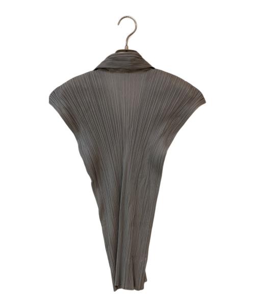PLEATS PLEASE（プリーツプリーズ）PLEATS PLEASE (プリーツプリーズ) ノースリーブプリーツカットソー グレー サイズ:34の古着・服飾アイテム