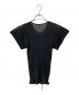 PLEATS PLEASE（プリーツプリーズ）の古着「半袖プリーツカットソー」｜ブラック