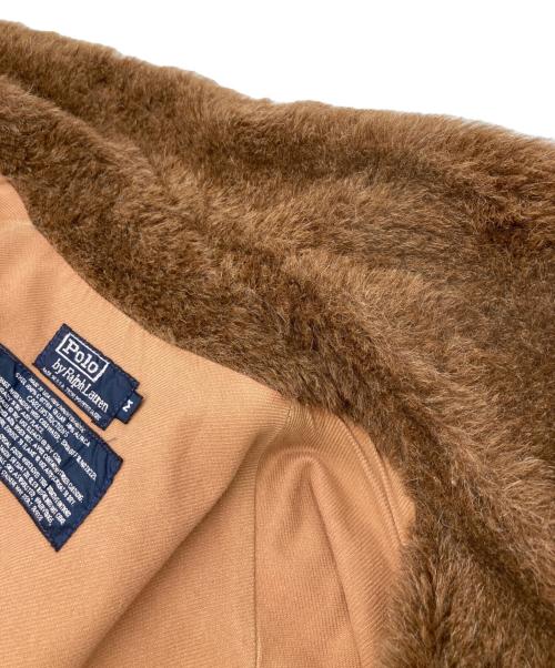 POLO RALPH LAUREN（ポロ・ラルフローレン）POLO RALPH LAUREN (ポロ・ラルフローレン) アルパカ襟トレンチコート オリーブ サイズ:Mの古着・服飾アイテム