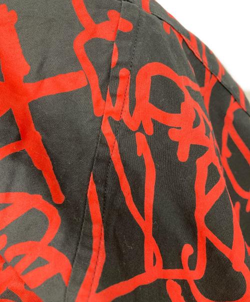COMME des GARCONS SHIRT（コムデギャルソンシャツ）COMME des GARCONS SHIRT (コムデギャルソンシャツ) SUPREME (シュプリーム) Graphic Shirt ブラック×レッド サイズ:Ｌの古着・服飾アイテム