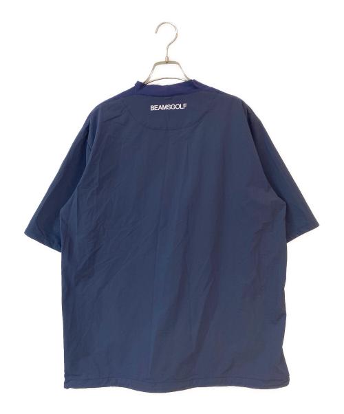 BEAMS GOLF（ビームスゴルフ）BEAMS GOLF (ビームスゴルフ) メンフィスロゴハイネックシャツ ネイビー サイズ:Lの古着・服飾アイテム