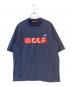 BEAMS GOLF（ビームスゴルフ）の古着「メンフィスロゴハイネックシャツ」｜ネイビー