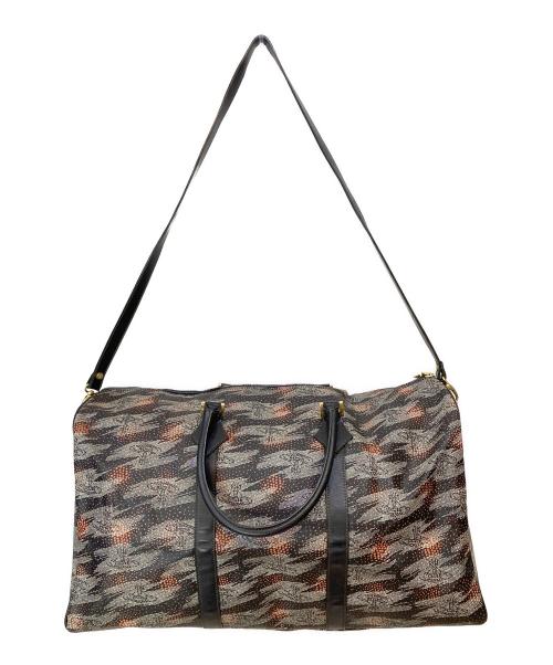 Vivienne Westwood（ヴィヴィアンウエストウッド）Vivienne Westwood (ヴィヴィアンウエストウッド) オーブグラフィック ボストンバッグ ブラック サイズ:-の古着・服飾アイテム