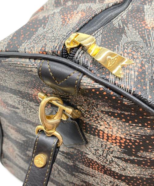 Vivienne Westwood（ヴィヴィアンウエストウッド）Vivienne Westwood (ヴィヴィアンウエストウッド) オーブグラフィック ボストンバッグ ブラック サイズ:-の古着・服飾アイテム