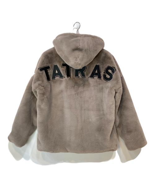 TATRAS（タトラス）TATRAS (タトラス) ORJAN バックロゴ ボアファー フード ブルゾン グレー サイズ:04 未使用品の古着・服飾アイテム