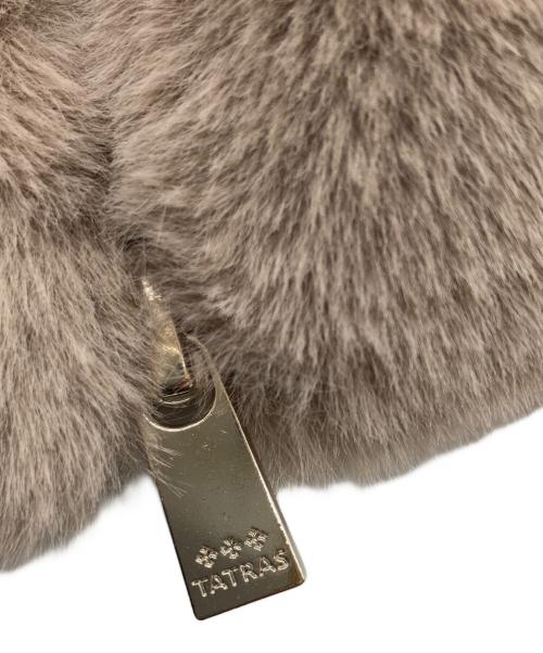 TATRAS（タトラス）TATRAS (タトラス) ORJAN バックロゴ ボアファー フード ブルゾン グレー サイズ:04 未使用品の古着・服飾アイテム