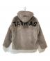 TATRAS (タトラス) ORJAN バックロゴ ボアファー フード ブルゾン グレー サイズ:04 未使用品：40000円