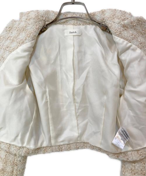darich（ダーリッチ）Darich (ダーリッチ) スプリングツイードコンパクトジャケット＆スカート アイボリー サイズ:JKT:FREE SKT:Mの古着・服飾アイテム