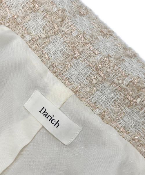 darich（ダーリッチ）Darich (ダーリッチ) スプリングツイードコンパクトジャケット＆スカート アイボリー サイズ:JKT:FREE SKT:Mの古着・服飾アイテム