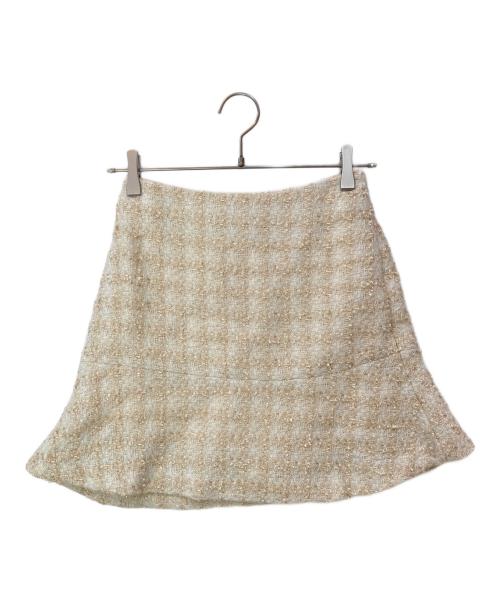 darich（ダーリッチ）Darich (ダーリッチ) スプリングツイードコンパクトジャケット＆スカート アイボリー サイズ:JKT:FREE SKT:Mの古着・服飾アイテム